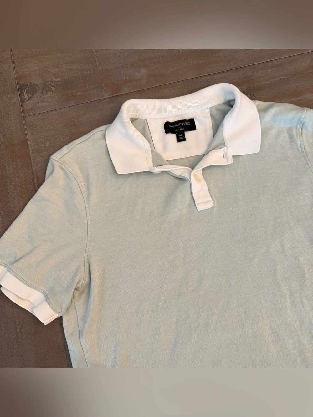 Banana Republic Men’s Polo Shirt Light Green Sz Medium Preowned